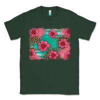 Sports Green easter spring leopard serape background Classic Tee - Artiststas