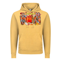 Vintage Mustard basketball mama Vintage Hoodie - CowhideDigitalArt