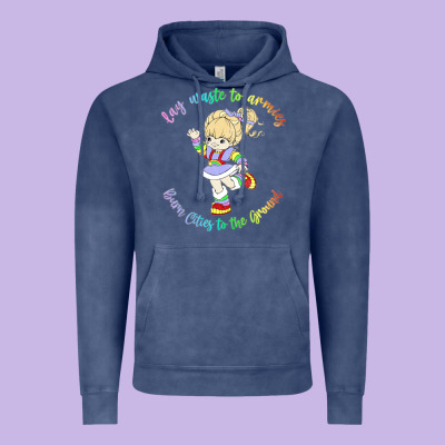Rainbow Brite Badass   Rainbow Brite Vintage Hoodie Designed By Artisfamous