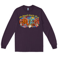 Plum my favorite players call me cousin basketball Long Sleeve Tee - CowhideDigitalArt