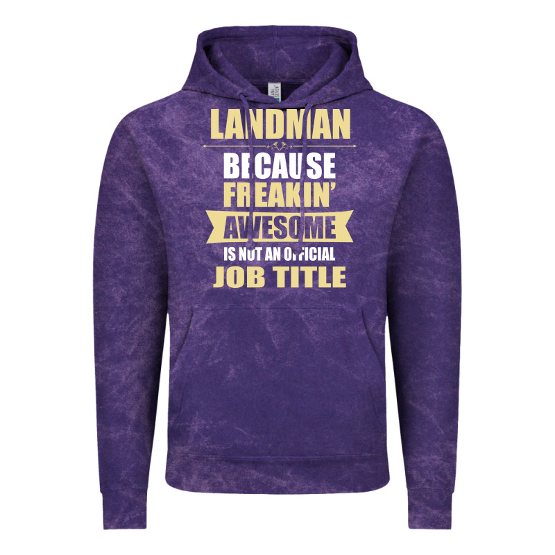 Landman Because Freakin' Awesome Isn't A Job Title Vintage Hoodie by artisFamous | Teevron