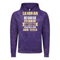 Cloud Purple landman because freakin' awesome isn't a job title Vintage Hoodie - artisFamous