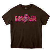 Chocolate Brown Mama neon lightning bolt mother's day Heavy Core Tee - HowdyJamesFarm