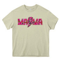 Mossy Mama neon lightning bolt mother's day Heavy Core Tee - HowdyJamesFarm
