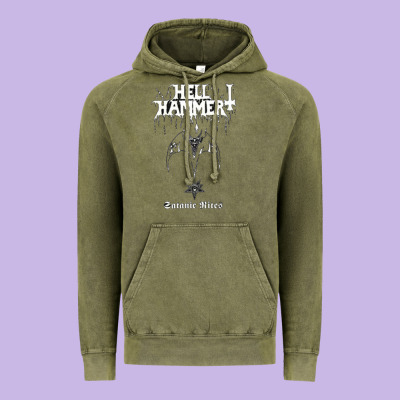 Hell Hammer Vintage Hoodie Designed By Artisfamous
