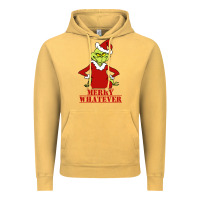 Vintage Mustard Merry Whatever Grinch Vintage Hoodie - artisFamous