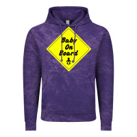 Cloud Purple baby on board Vintage Hoodie - artisFamous