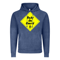 Vintage Denim baby on board Vintage Hoodie - artisFamous