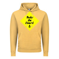 Vintage Mustard baby on board Vintage Hoodie - artisFamous