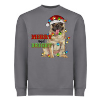 Storm merry and bright pug Heavyweight Sweatshirt - RanaPortraitStore