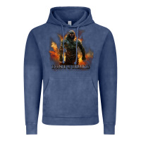 Vintage Denim disturbed 8 Vintage Hoodie - artisFamous