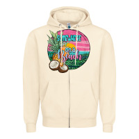 Sandshell somewhere on a beach Zipper Hoodie - JahusDesignShop