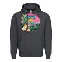Smoke somewhere on a beach Zipper Hoodie - JahusDesignShop
