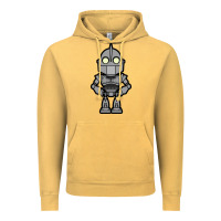 Vintage Mustard iron giant Vintage Hoodie - artisFamous