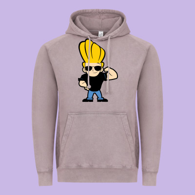 Johnny Bravo Chibi Vintage Hoodie Designed By Artisfamous