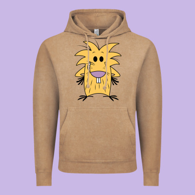 Norbet Angry Beaver Vintage Hoodie Designed By Artisfamous