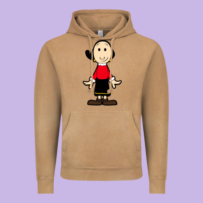 Olive Oyl Vintage Hoodie Designed By Artisfamous