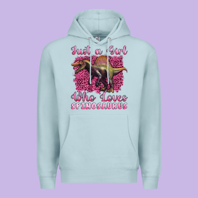 Just A Girl Who Loves Baby Spinosaurus Premium Hoodie Designed By Artiststas