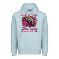 Blue Mist just a girl who loves baby spinosaurus Premium Hoodie - Artiststas