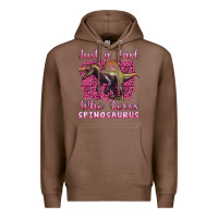 Chestnut just a girl who loves baby spinosaurus Premium Hoodie - Artiststas