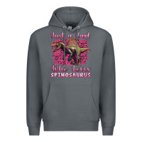 Rock just a girl who loves baby spinosaurus Premium Hoodie - Artiststas