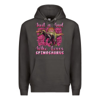 Smoke just a girl who loves baby spinosaurus Premium Hoodie - Artiststas