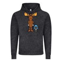 Vintage Black rocky and bullwinkle Vintage Hoodie - artisFamous