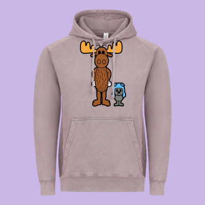 Rocky And Bullwinkle Vintage Hoodie Designed By Artisfamous