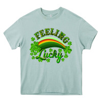 Feeling Lucky With Rainbow Heavy Core Tee | Teevron