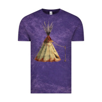 Cloud Purple teepe tipi Vintage Tee - FaDigitalArtStudio