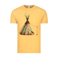 Vintage Mustard teepe tipi Vintage Tee - FaDigitalArtStudio