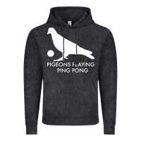 Vintage Black Best Pigeons Playing Ping Pong Music Vintage Hoodie - artisFamous