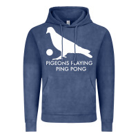 Vintage Denim Best Pigeons Playing Ping Pong Music Vintage Hoodie - artisFamous
