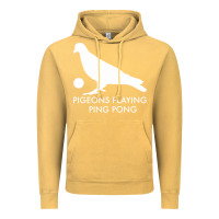 Vintage Mustard Best Pigeons Playing Ping Pong Music Vintage Hoodie - artisFamous