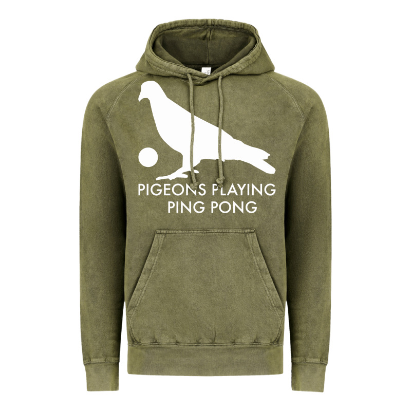 Best Pigeons Playing Ping Pong Music Vintage Hoodie by artisFamous | Teevron