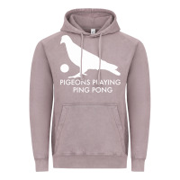 Vintage Zinc Best Pigeons Playing Ping Pong Music Vintage Hoodie - artisFamous