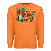 Carrot just a little moody coffee cup long haired cow Premium Sweatshirt - Jasminsmagicworld
