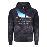 Cloud Black Best Pigeons Playing Ping Pong Music Vintage Hoodie - artisFamous