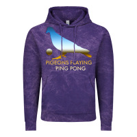 Cloud Purple Best Pigeons Playing Ping Pong Music Vintage Hoodie - artisFamous