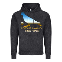 Vintage Black Best Pigeons Playing Ping Pong Music Vintage Hoodie - artisFamous