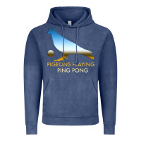 Vintage Denim Best Pigeons Playing Ping Pong Music Vintage Hoodie - artisFamous