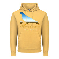 Vintage Mustard Best Pigeons Playing Ping Pong Music Vintage Hoodie - artisFamous