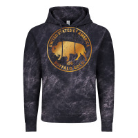 Cloud Black Buffalo Gold Native American - Bison Vintage Hoodie - artisFamous