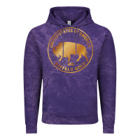 Cloud Purple Buffalo Gold Native American - Bison Vintage Hoodie - artisFamous