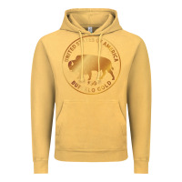 Vintage Mustard Buffalo Gold Native American - Bison Vintage Hoodie - artisFamous