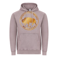 Vintage Zinc Buffalo Gold Native American - Bison Vintage Hoodie - artisFamous