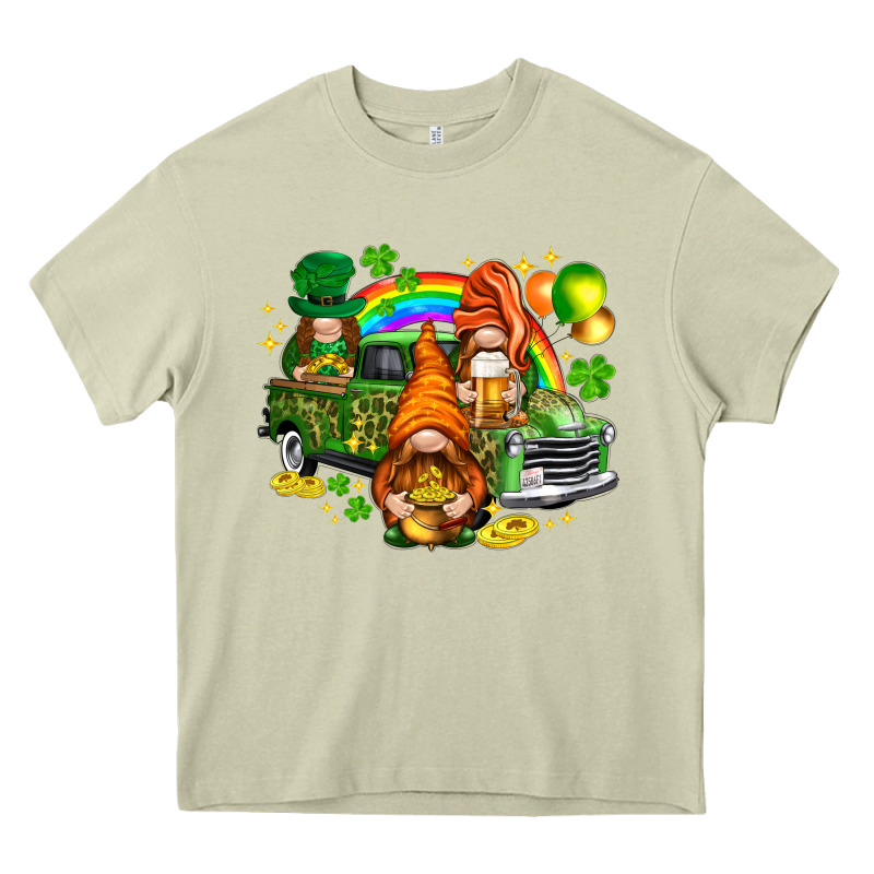 St. Patrick's Day Gnomies With Truck Heavy Core Tee by HowdyJamesFarm | Teevron