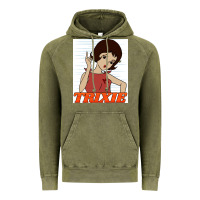 Vintage Olive go trixie go!   speed racer Vintage Hoodie - artisFamous