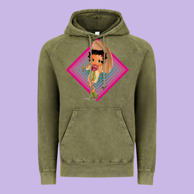 Betty Boop Vintage Hoodie Designed By Artisfamous
