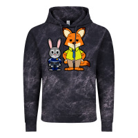 Cloud Black zootopia duo chibi Vintage Hoodie - artisFamous